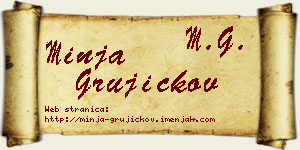 Minja Grujičkov vizit kartica